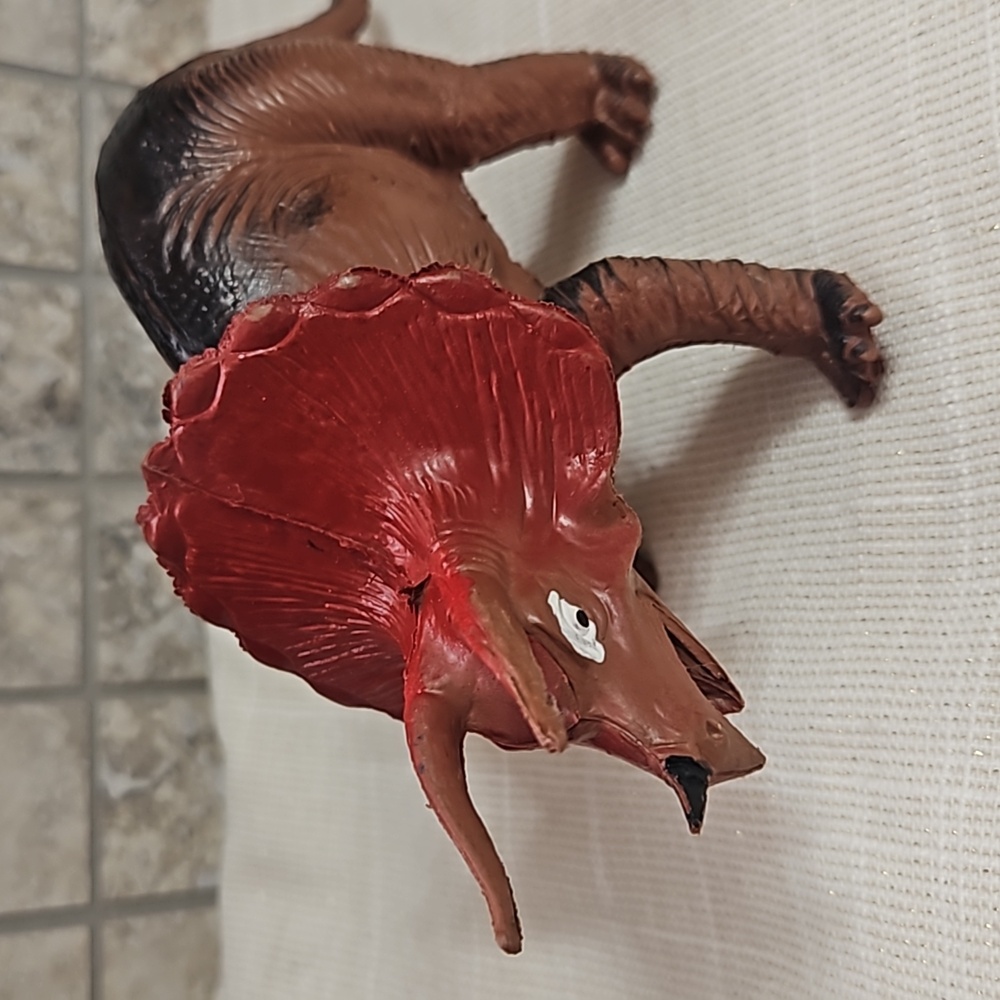 Vintage 1985 Imperial Triceratops Dinosaur Figure